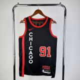 Men's 2024 Dennis Rodman Black Team Jersey - City Edition