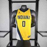 Men's 2023 Tyrese Haliburton Yellow Team Jersey - Statement Edition
