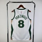 Men's 2024 Kristaps Porzingis White Team Jersey - City Edition