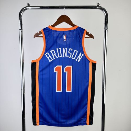Men's 2024 Jalen Brunson Blue Team Jersey - City Edition