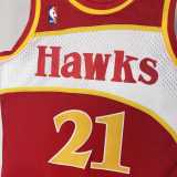 Men's M&N 1985/86 Dominique Wilkins Red Retro Jersey