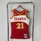 Men's M&N 1985/86 Dominique Wilkins Red Retro Jersey