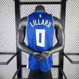 Men's 2024 Damian Lillard Blue Team Jersey - City Edition