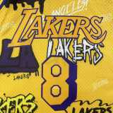 Men's M&N 1996/97 Kobe Bryant Yellow Retro Jersey