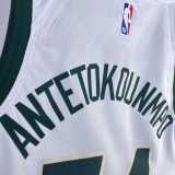 Men's 2023 Giannis Antetokounmpo White Home Team Jersey