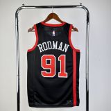Men's 2024 Dennis Rodman Black Team Jersey - City Edition