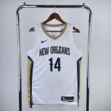 Men's 2023 Brandon Ingram White Home Team Jersey