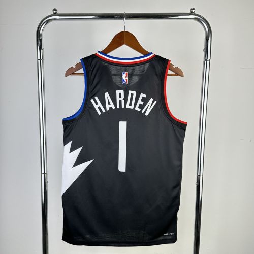 Men's 2023 James harden Black Team Jersey - Statement Edition