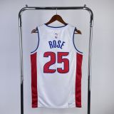 Men's 2023 Derrick Rose White Team Jersey