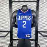 Men's 2023 Kawhi Leonard Blue Away Team Jersey
