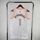 Men's 2024 Victor Wembanyama White Team Jersey - City Edition