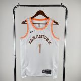 Men's 2024 Victor Wembanyama White Team Jersey - City Edition