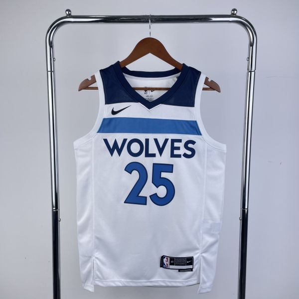 Men's 2023 Derrick Rose White Home Team Jersey