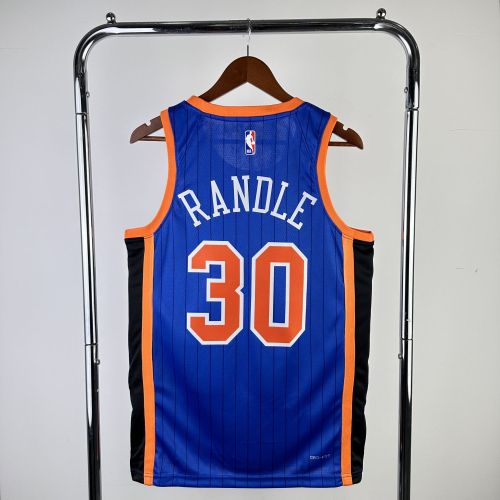 Men's 2024 Julius Randle Blue Team Jersey - City Edition