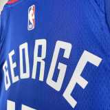 Men's 2023 Paul George Blue Away Team Jersey