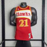 Men's M&N 1985/86 Dominique Wilkins Red Retro Jersey