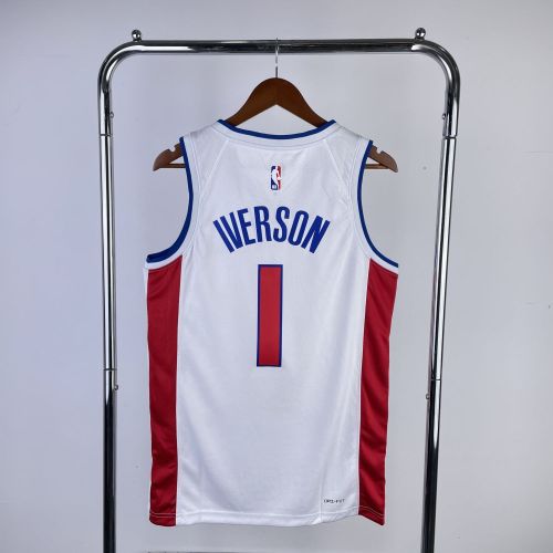 Men's 2023 Allen Iverson White Team Jersey