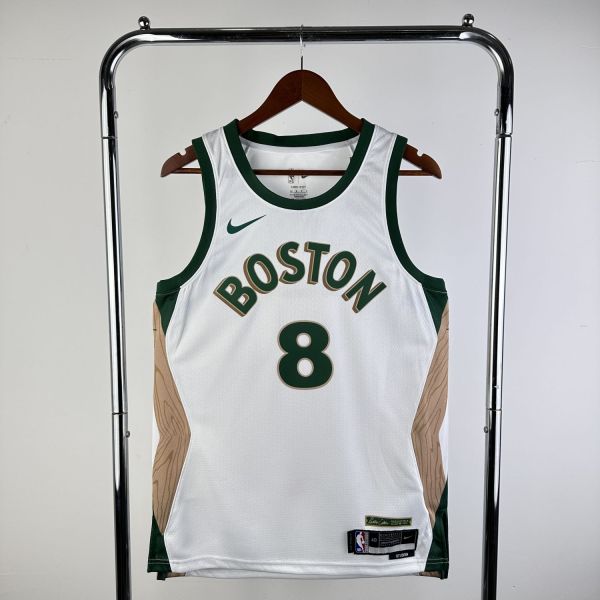 Men's 2024 Kristaps Porzingis White Team Jersey - City Edition
