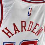 Men's 2024 James Harden White Team Jersey - City Edition