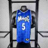 Men's 2024 Paolo Banchero Retro Blue Team Jersey