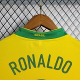 Brazil 2006 World Cup Home Retro Jersey #9 Ronaldo