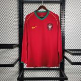 Portugal 2006/2008 Home Retro Long Sleeve Jersey