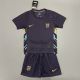Kids England 2024 Euro Away Jersey and Short Kit