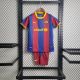 Kids Barcelona 2010/2011 Home Retro Jersey and Short Kit