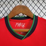 Kids Portugal 2024 Euro Home Jersey and Short Kit