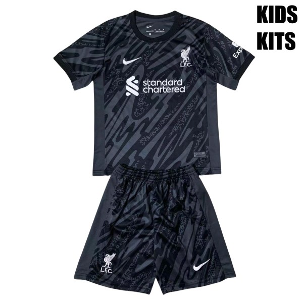 Kids Liverpool 24/25 Goalkeeper Jersey and Short Kit