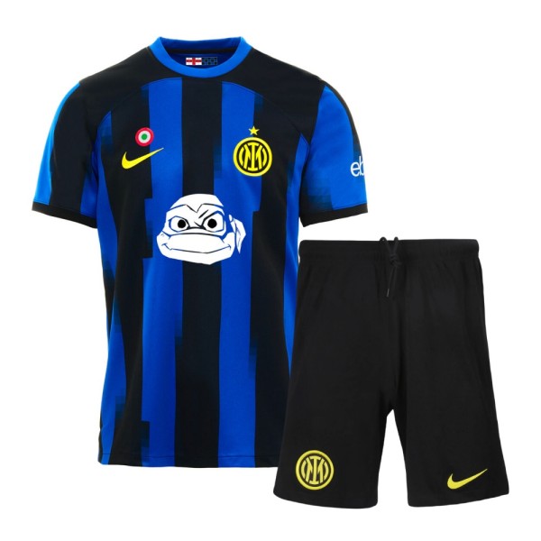 Kids Inter Milan 23/24 Ninja Turtles Jersey and Short Kit