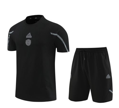 MUFC 24/25 Team Shirt and Shorts Set Black