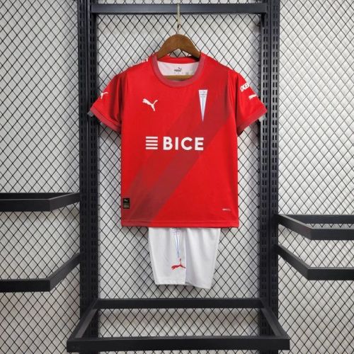 Kids Universidad Católica 2024 Away Jersey and Short Kit