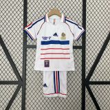 Kids France 1998 World Cup Away Retro Kit