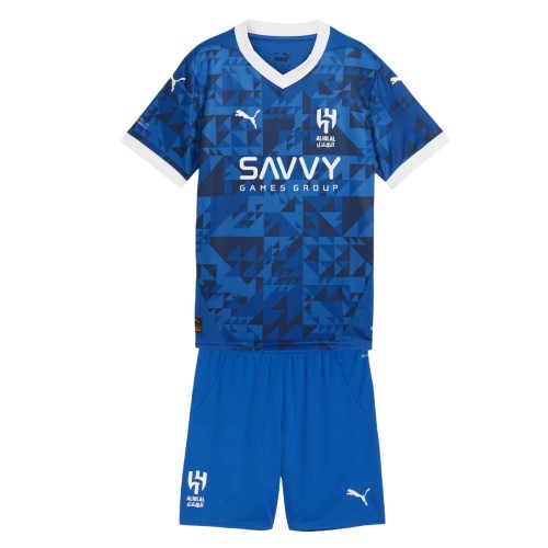 Kids Al Hilal SFC 24/25 Home Jersey and Short Kit