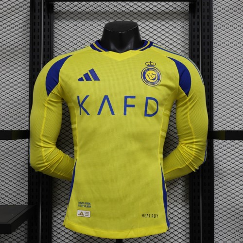 Player Version Al-Nassr FC 24/25 Home Long Sleeve Authentic Jersey