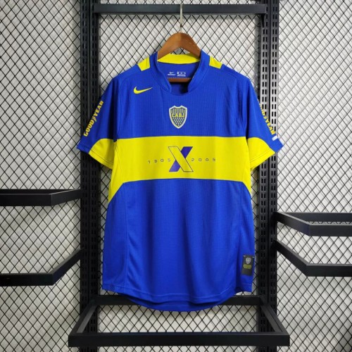 Boca Juniors 2005 Centenary Home Retro Jersey