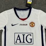Kids MUFC 2009 CL Final Away Retro Jersey and Short Kit