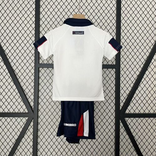 Kids Retro England 1998 World Cup Home Jersey and Short Kit