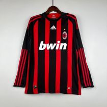 AC Milan 2008/2009 Home Long Sleeve Retro Jersey