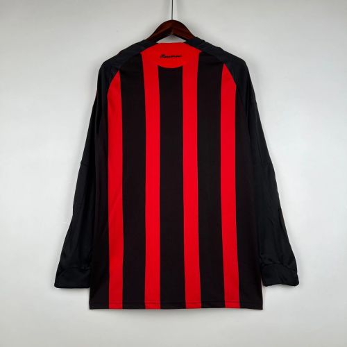 AC Milan 2008/2009 Home Long Sleeve Retro Jersey