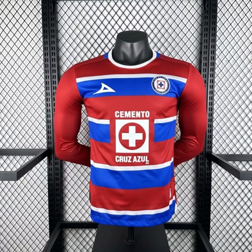 Player Version Cruz Azul 24/25 Goalkeeper Long Sleeve Authentic Jersey