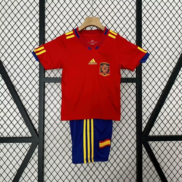 Kids Spain 2010 World Cup Home Retro Kit