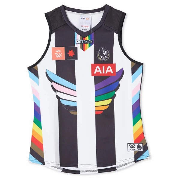 Collingwood Magpies 2024 Men's AFLW Pride Guernsey