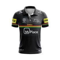 Penrith Panthers 2024 Men's Home Polo Shirt