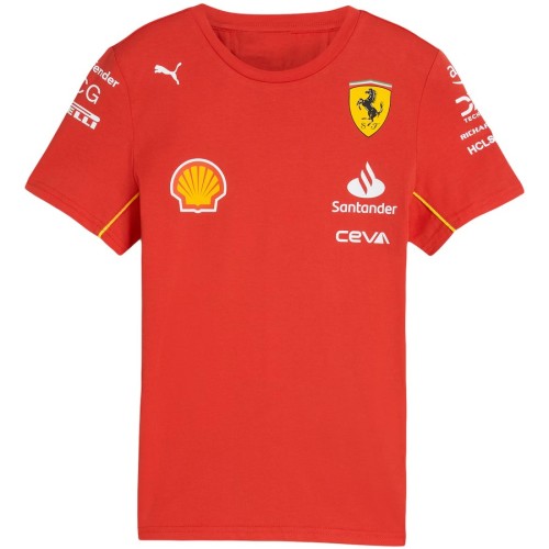 Kids Scuderia Ferrari F1 2024 Team T-Shirt