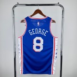 Men's 2023 Paul George Away Blue Team Jersey