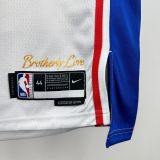 Men's 2023 Paul George Home White Team Jersey