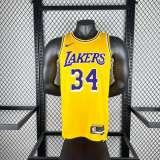 Men's Shaquille O'Neal Yellow Team Jersey