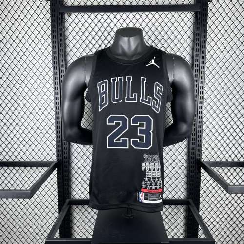 Men's Michael Jordan Black Team Jersey